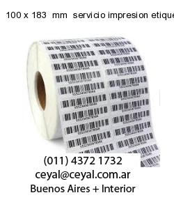 100 x 183  mm  servicio impresion etiquetas codigos