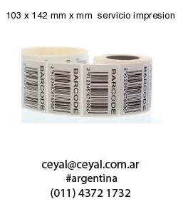 103 x 142 mm x mm  servicio impresion etiquetas correlativas