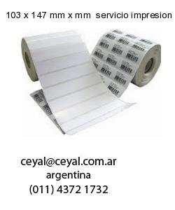 103 x 147 mm x mm  servicio impresion etiquetas termicas