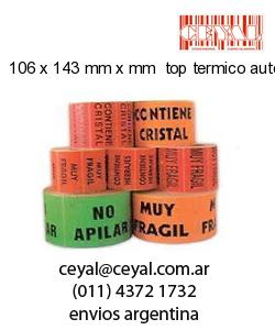106 x 143 mm x mm  top termico autoadhesivo