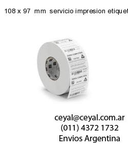 108 x 97  mm  servicio impresion etiquetas offset
