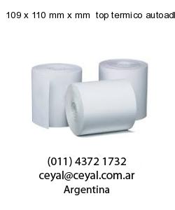 109 x 110 mm x mm  top termico autoadhesivo