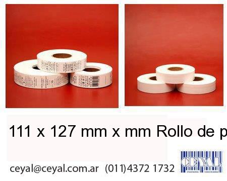 111 x 127 mm x mm Rollo de poliamida