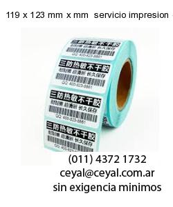 119 x 123 mm x mm  servicio impresion etiquetas ilustracion