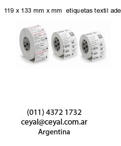119 x 133 mm x mm  etiquetas textil adesivas
