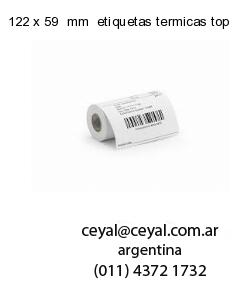 122 x 59  mm  etiquetas termicas top