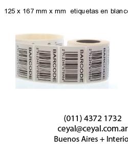 125 x 167 mm x mm  etiquetas en blanco rectangulares
