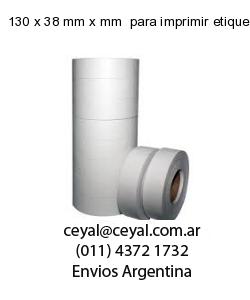 130 x 38 mm x mm  para imprimir etiquetas