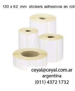 130 x 62  mm  stickers adhesivos en rollos