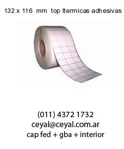 132 x 116  mm  top ttermicas adhesivas