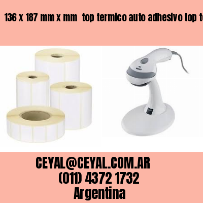 136 x 187 mm x mm  top termico auto adhesivo top termico adesivo