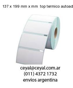 137 x 199 mm x mm  top termico autoadhesivo