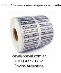 138 x 167 mm x mm  etiquetas autoadhesivas redondas