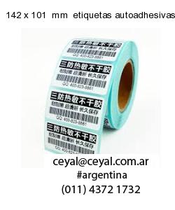 142 x 101  mm  etiquetas autoadhesivas redondas