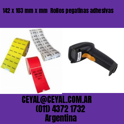 142 x 103 mm x mm  Rollos pegatinas adhesivas