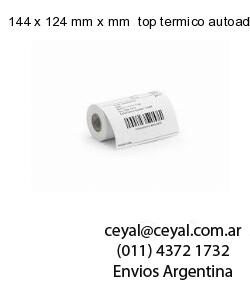 144 x 124 mm x mm  top termico autoadhesivo