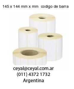 145 x 144 mm x mm  codigo de barra