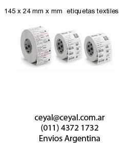 145 x 24 mm x mm  etiquetas textiles