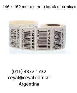 146 x 162 mm x mm  etiquetas termicas congelado