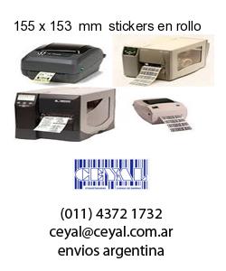 155 x 153  mm  stickers en rollo