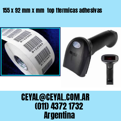 155 x 92 mm x mm  top ttermicas adhesivas