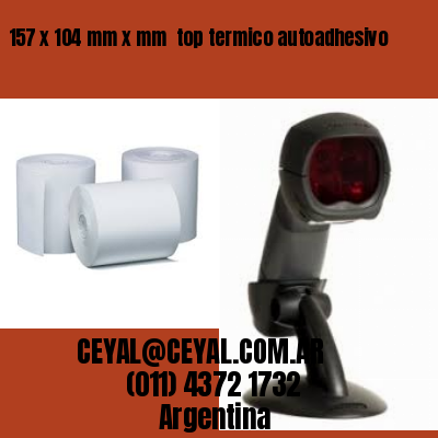 157 x 104 mm x mm  top termico autoadhesivo