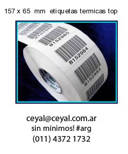157 x 65  mm  etiquetas termicas top