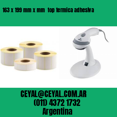 163 x 199 mm x mm  top termica adhesiva