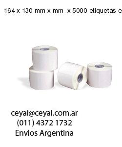 164 x 130 mm x mm  x 5000 etiquetas en rollo