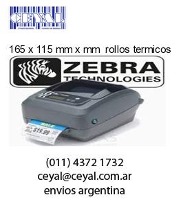 165 x 115 mm x mm  rollos termicos etiquetas