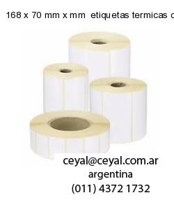168 x 70 mm x mm  etiquetas termicas congelado