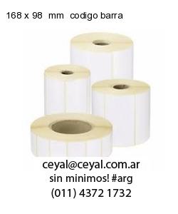 168 x 98  mm  codigo barra