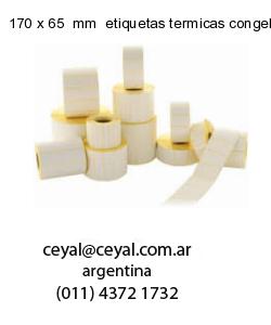 170 x 65  mm  etiquetas termicas congelados