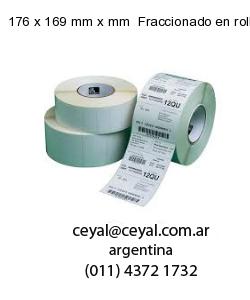 176 x 169 mm x mm  Fraccionado en rollo x 10000