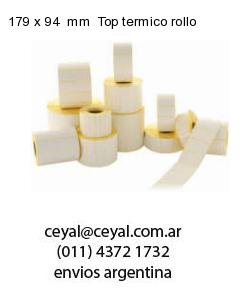 179 x 94  mm  Top termico rollo