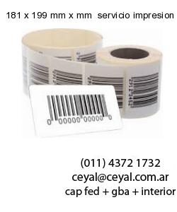 181 x 199 mm x mm  servicio impresion etiquetas termicas