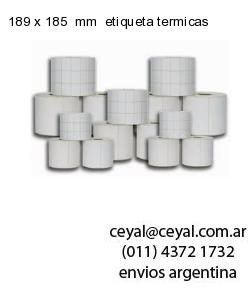 189 x 185  mm  etiqueta termicas