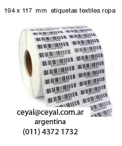 194 x 117  mm  etiquetas textiles ropa