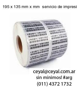 195 x 135 mm x mm  servicio de impresion base de datos