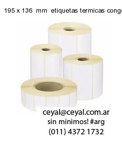 195 x 136  mm  etiquetas termicas congelados