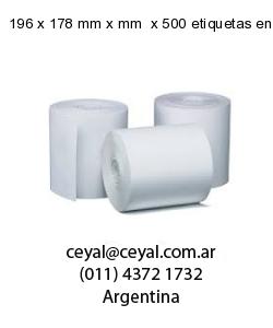 196 x 178 mm x mm  x 500 etiquetas en rollo