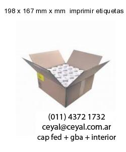 198 x 167 mm x mm  imprimir etiquetas