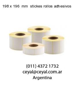 198 x 196  mm  stickes rollos adhesivos