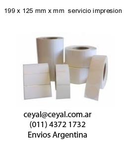 199 x 125 mm x mm  servicio impresion etiquetas offset