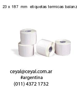 23 x 187  mm  etiquetas termicas balanzas
