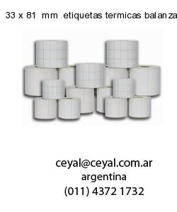 33 x 81  mm  etiquetas termicas balanzas