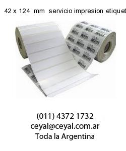 42 x 124  mm  servicio impresion etiquetas numeradas