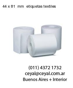 44 x 81  mm  etiquetas textiles