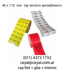 46 x 172  mm  top termico autoadhesivo