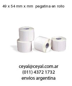 49 x 54 mm x mm  pegatina en rollo